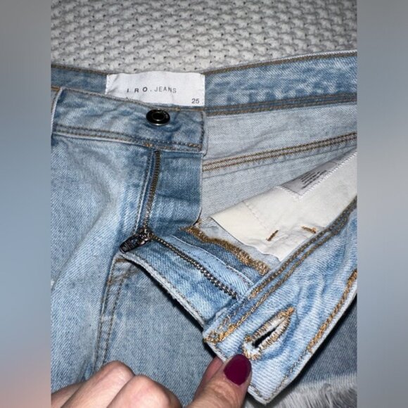IRO Jeans Cut off Denim Shorts Sz‎ 25 - Picture 5 of 8